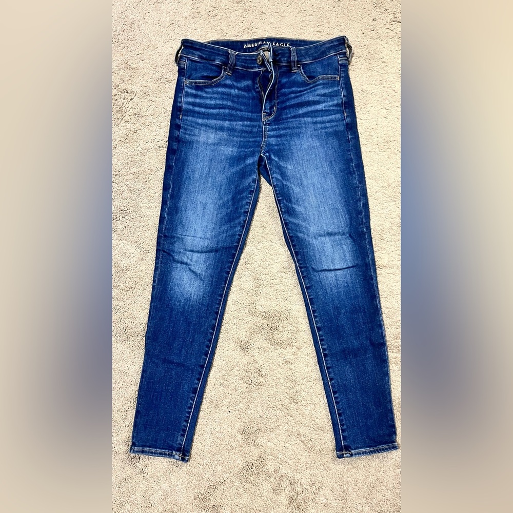 American Eagle High Rise jeggings 10 short